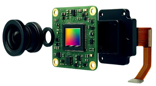 fake render of a camera module